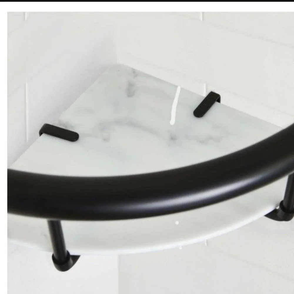 Better Homes & Garden Matte Black Corner Grab Bar